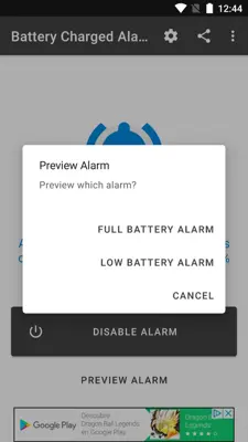 Battery Charged Alarm android App screenshot 4