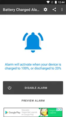 Battery Charged Alarm android App screenshot 5