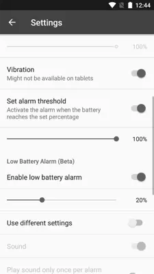 Battery Charged Alarm android App screenshot 6