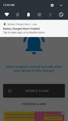 Battery Charged Alarm android App screenshot 8